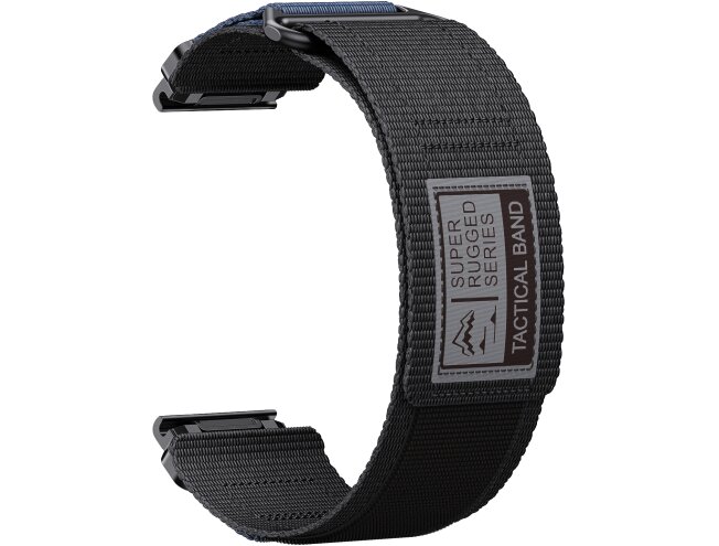 Kiirkinnitusega kellarihmad 26mm Nailon - must tactical rugged