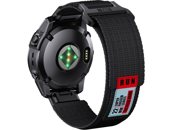 Kiirkinnitusega kellarihmad 22mm Nailon - must run rugged