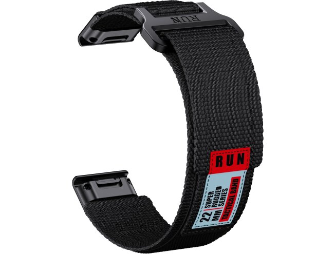 Kiirkinnitusega kellarihmad 22mm Nailon - must run rugged