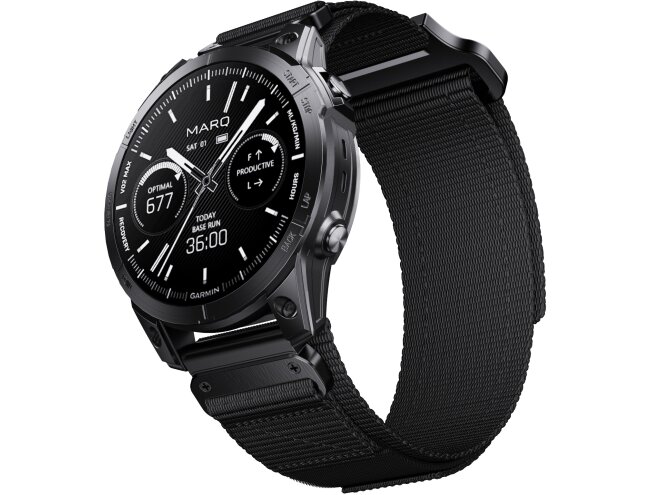 Kiirkinnitusega kellarihmad 22mm Nailon - must run