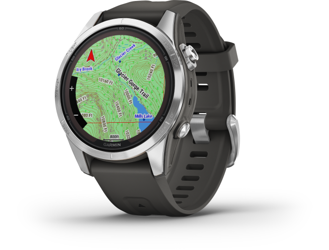 Spordikell Garmin fenix 7S PRO Solar Silver Graphite