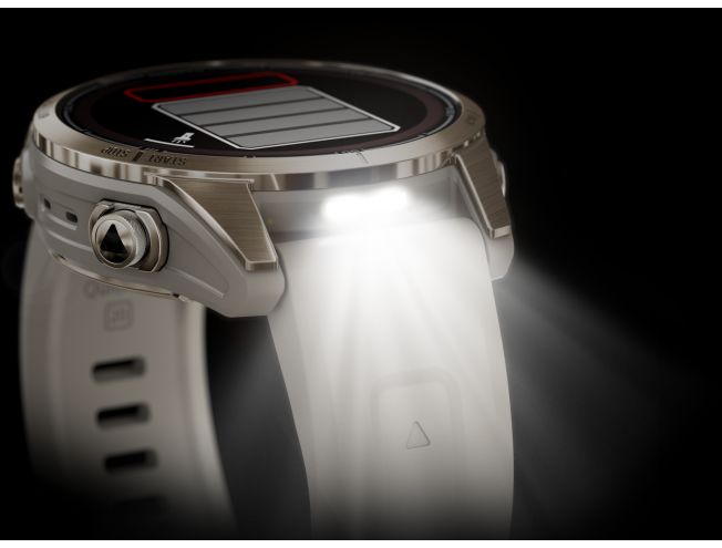 Spordikell Garmin fenix 7S PRO Solar Sapphire - Soft Gold Sand