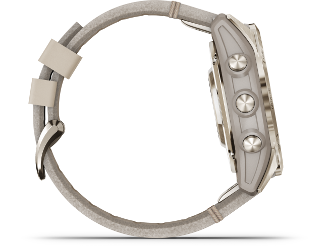 Spordikell Garmin fenix 7S PRO Solar Sapphire - Soft Gold Sand