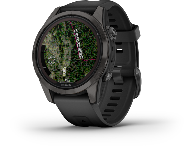 Spordikell Garmin fenix 7S PRO Solar Sapphire - Ti Carbon Gray