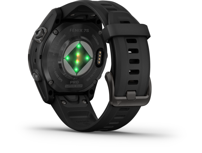 Spordikell Garmin fenix 7S PRO Solar Sapphire - Ti Carbon Gray