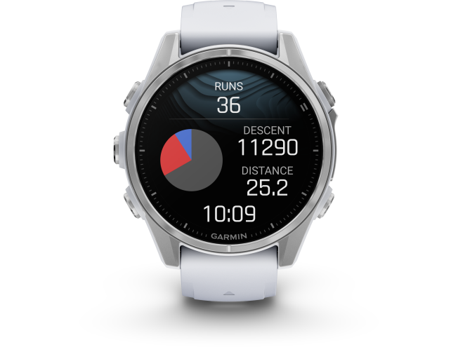 Spordikell Garmin fenix 8 43mm AMOLED Silver with Whitestone Band