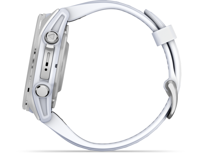 Spordikell Garmin fenix 8 43mm AMOLED Silver with Whitestone Band