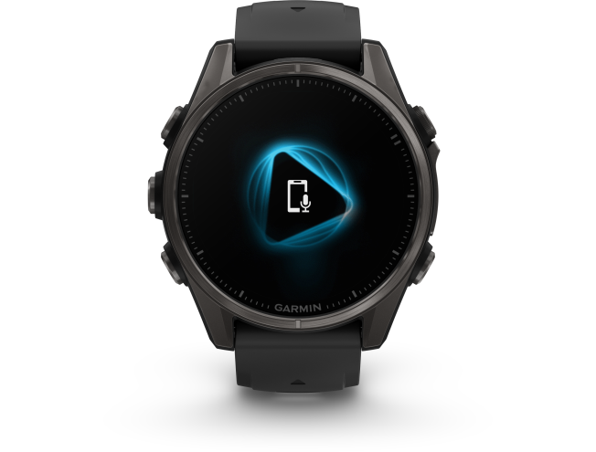 Spordikell Garmin fenix 8 43mm AMOLED Sapphire Carbon Gray DLC Ti with Black Band