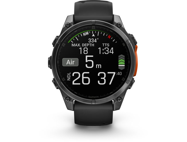 Spordikell Garmin fenix 8 47mm AMOLED Slate Gray with Black band