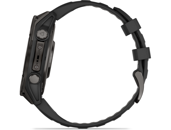 Spordikell Garmin fenix 8 47mm AMOLED Sapphire Carbon Gray DLC Ti with Black Band