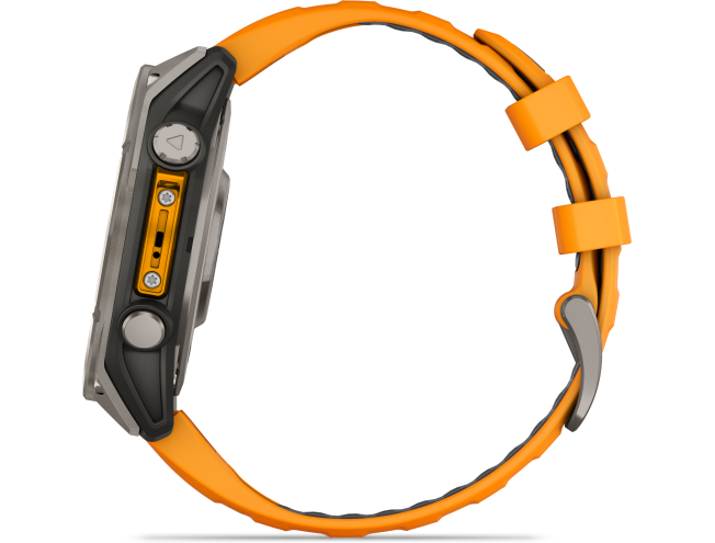 Spordikell Garmin fenix 8 47mm AMOLED Sapphire Titanium with Orange Band
