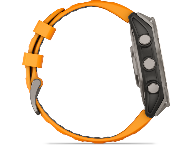 Spordikell Garmin fenix 8 47mm AMOLED Sapphire Titanium with Orange Band