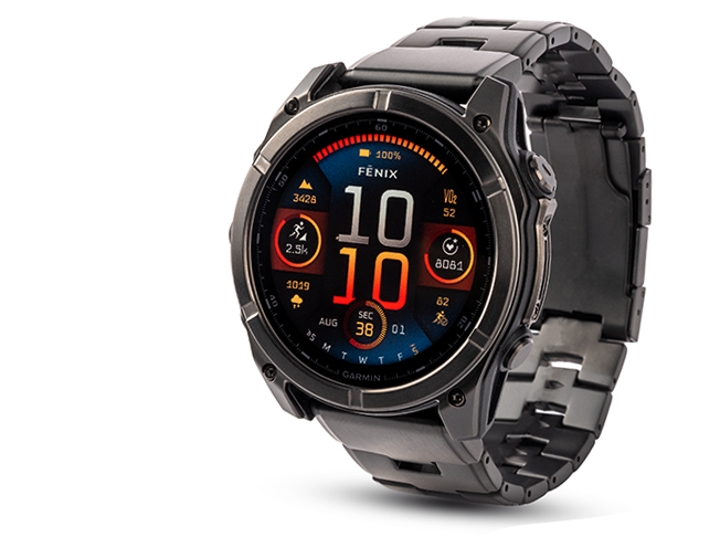 Spordikell Garmin fenix 8 47mm Solar Sapphire Carbon Gray DLC Ti with Black Titanium band