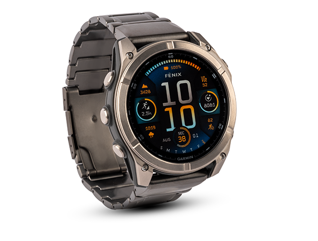 Spordikell Garmin fenix 8 47mm AMOLED Sapphire Titanium Orange with Gray Titanium Band