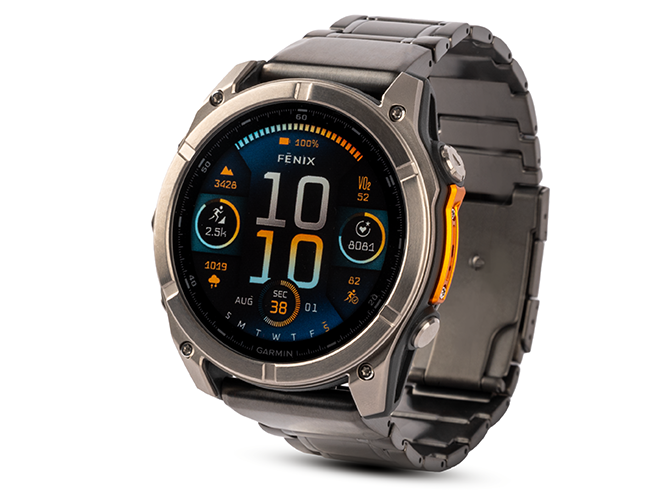 Spordikell Garmin fenix 8 47mm AMOLED Sapphire Titanium Orange with Gray Titanium Band