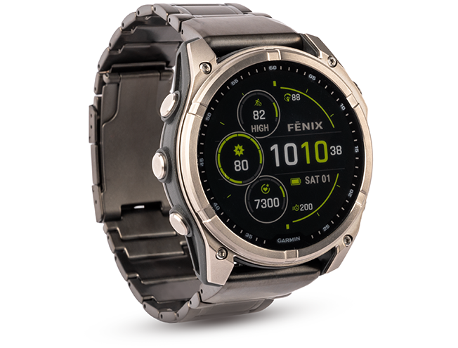 Spordikell Garmin fenix 8 47mm Solar Sapphire Titanium Yellow with Gray Titanium Band