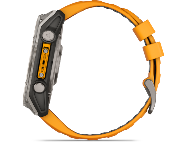 Spordikell Garmin fenix 8 51mm AMOLED Sapphire Titanium with Orange Band