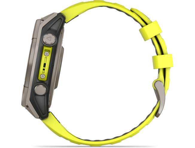 Spordikell Garmin fenix 8 47mm Solar Sapphire Titanium with Yellow Band
