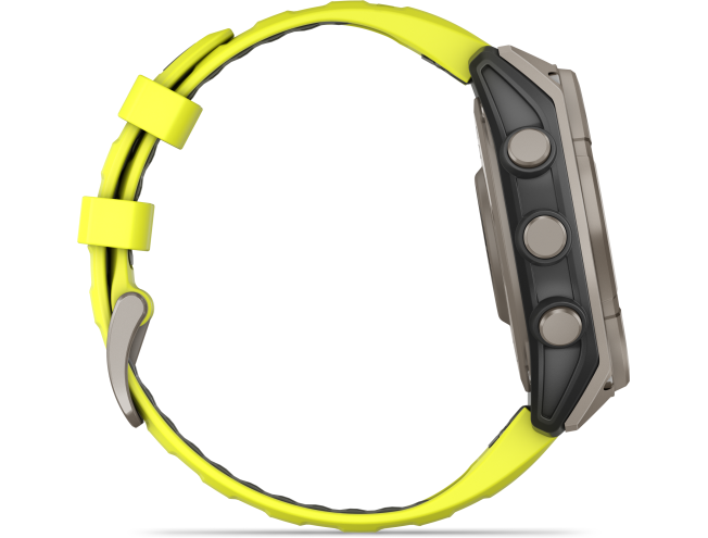 Spordikell Garmin fenix 8 47mm Solar Sapphire Titanium with Yellow Band