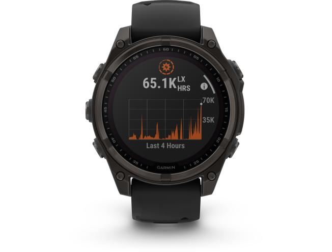Spordikell Garmin fenix 8 47mm Solar Sapphire Carbon Gray DLC Ti with Black band