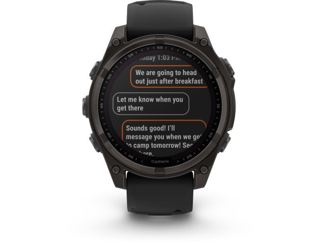 Spordikell Garmin fenix 8 47mm Solar Sapphire Carbon Gray DLC Ti with Black band