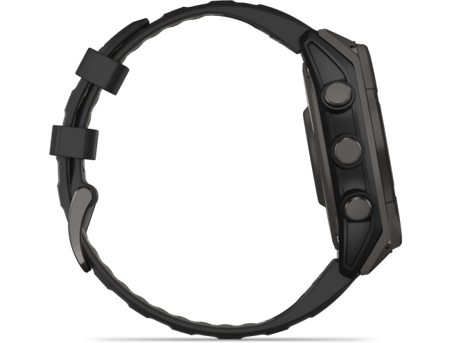 Spordikell Garmin fenix 8 47mm Solar Sapphire Carbon Gray DLC Ti with Black band