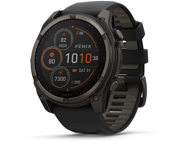 Spordikell Garmin fenix 8 51mm Solar Sapphire Carbon Gray DLC Ti with Black band