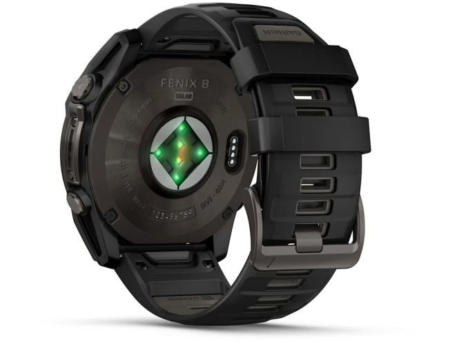 Spordikell Garmin fenix 8 51mm Solar Sapphire Carbon Gray DLC Ti with Black band