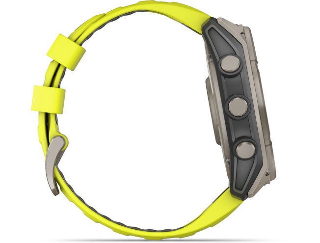 Spordikell Garmin fenix 8 51mm Solar Sapphire Titanium with Yellow Band