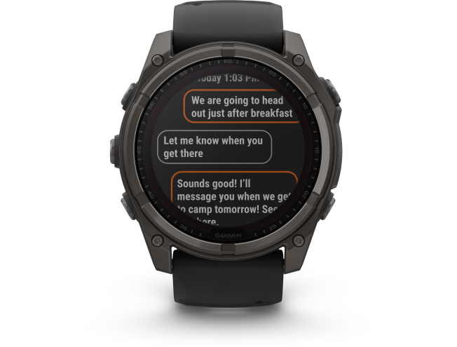 Spordikell Garmin fenix 8 51mm Solar Sapphire Carbon Gray DLC Ti with Black band
