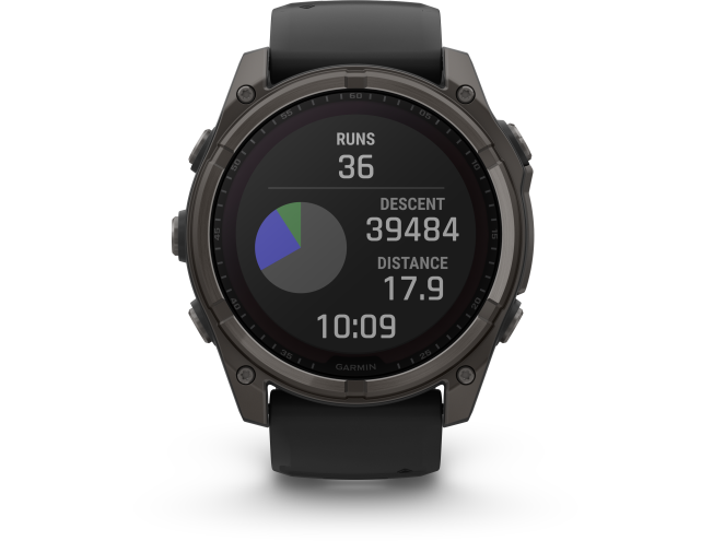 Spordikell Garmin fenix 8 51mm Solar Sapphire Carbon Gray DLC Ti with Black band