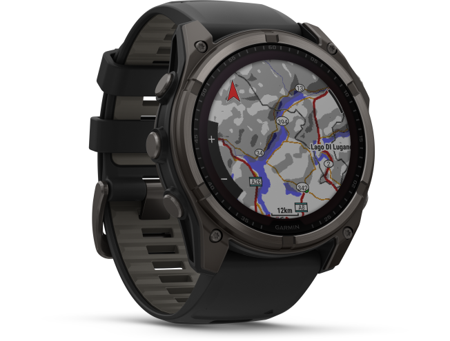 Spordikell Garmin fenix 8 51mm Solar Sapphire Carbon Gray DLC Ti with Black band