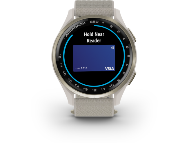 Golfikell Garmin Approach S50 Cream Gold/Ivory