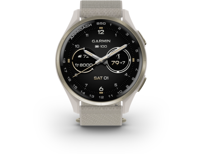 Golfikell Garmin Approach S50 Cream Gold/Ivory