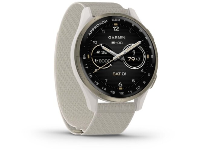 Golfikell Garmin Approach S50 Cream Gold/Ivory