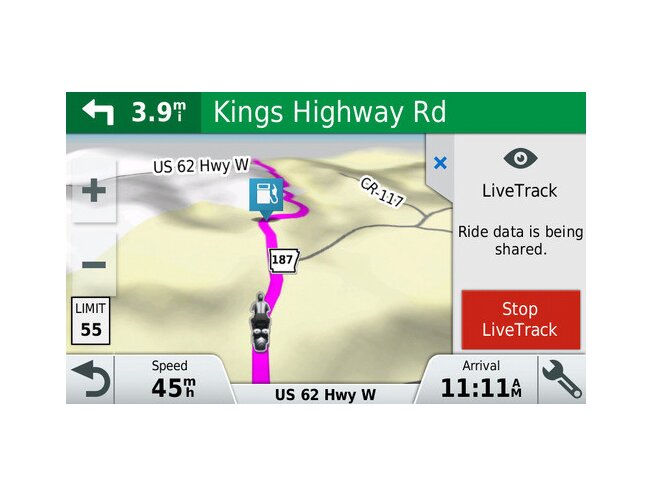 Moto GPS Garmin Z&uuml;mo 595LM Travel Ed.