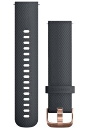 Quick Release silikoon kellarihmad (20mm) GraniteBlue/RoseGold 127-205 mm