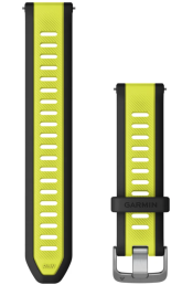 Quick Release silikoon kellarihmad (20mm) Black/Amp Yellow