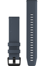 Quick Release silikoon kellarihmad (20mm) Granite blue/black - 126-203 mm