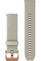 Quick Release silikoon kellarihmad (20mm) Light sand/rose gold - 126-203 mm