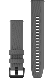 Quick Release silikoon kellarihmad (20mm) Slate grey/black - 126-203 mm
