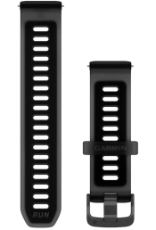 Quick Release silikoon kellarihmad (20mm) Translucent Black