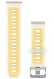 Quick Release silikoon kellarihmad (20mm) Translucent Bone/Mango