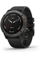 Spordikell fenix 6X Safiir - s&uuml;sinik hall DLC, musta rihmaga
