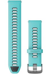 Quick Release kellarihmad (22mm) Silikoon - aqua/must 135-205 mm