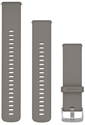 Quick Release kellarihmad (22mm) Silikoon - Silver Gray