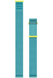 Quick Release kellarihmad (22mm) ComfortFit Nailon - Amp Yellow/Turquoise