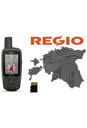 K&auml;si GPS Garmin GPSMAP 65s GPSMAP 65s + Regio Topo m&auml;lukaart