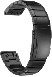 Kiirkinnitusega kellarihmad 26mm Stainless steel - must