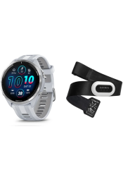 Spordikell Garmin Forerunner 965 White + HRM-Pro Plus pulsiv&ouml;&ouml;